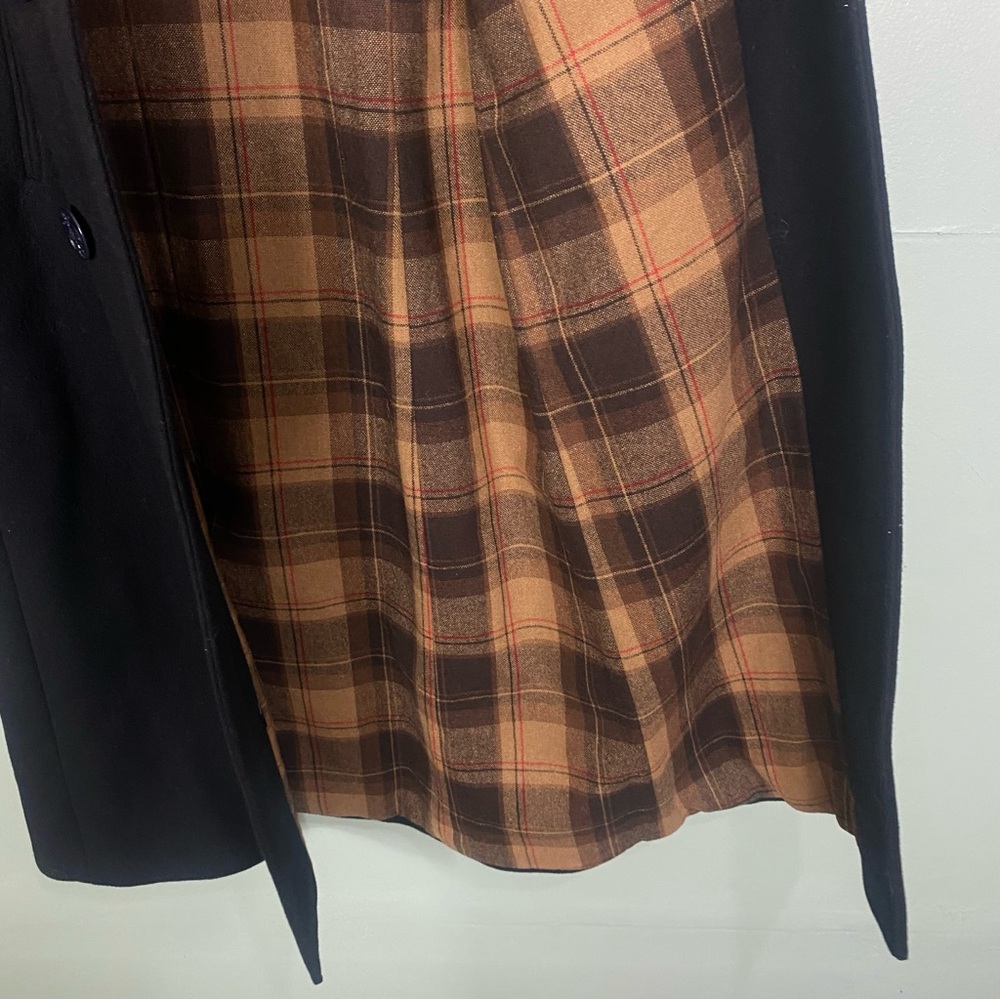 Dolce & Gabbana Wool Pea Coat‎ Black Leather Back Patch XS - Picture 13 of 13